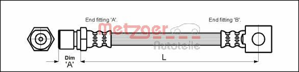 METZGER Bremsschlauch